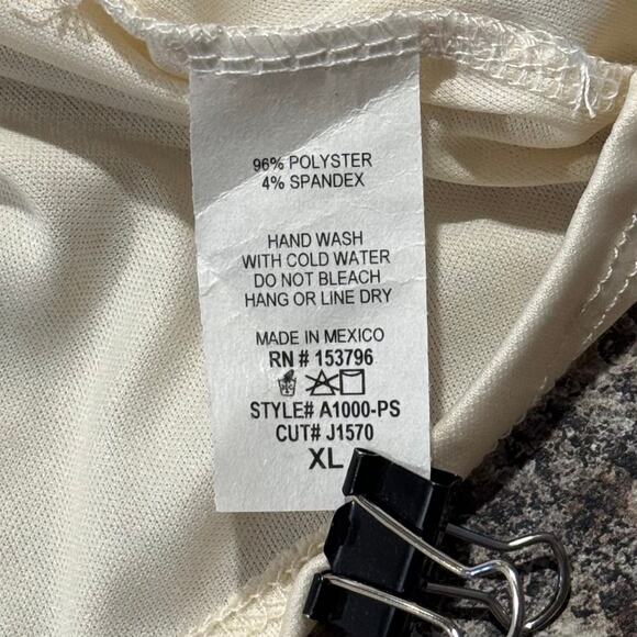 Top Sheer Garden Boho Cottage Fairy Feminine Romantic Shabby Princess Mesh XL - Picture 4 of 5